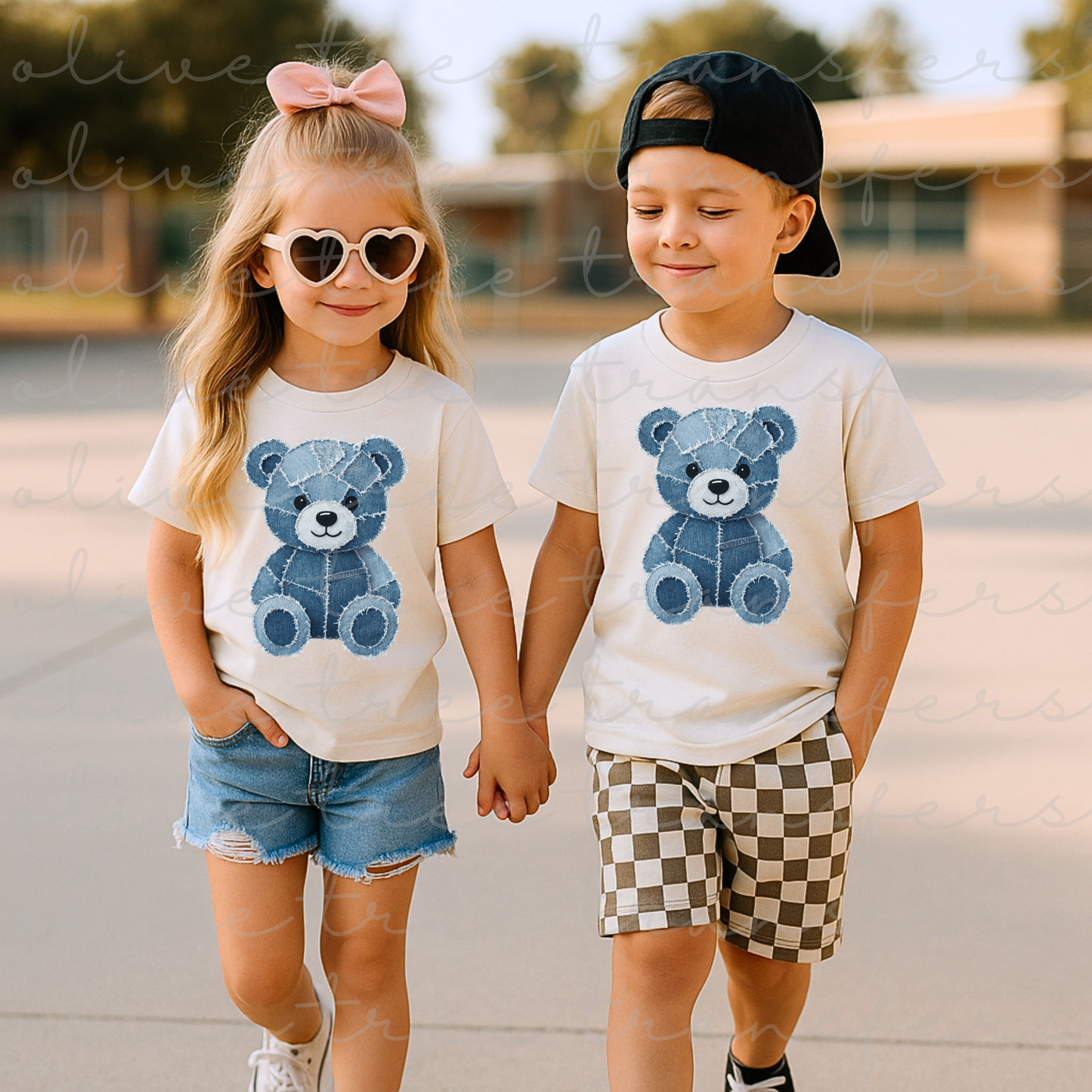 Denim Teddy Bear (YOUTH TRANSFER)