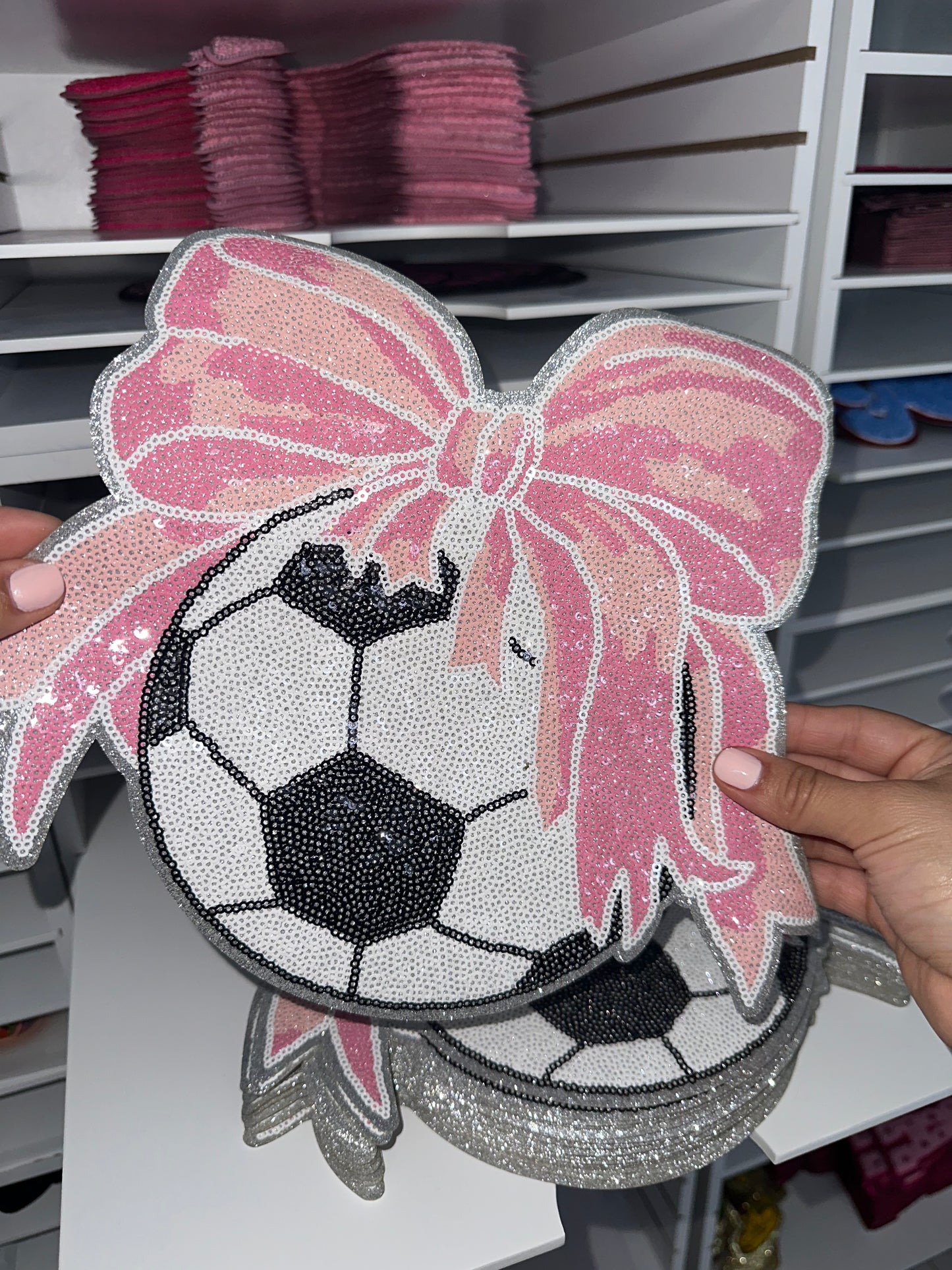 Soccer Sequin Patch