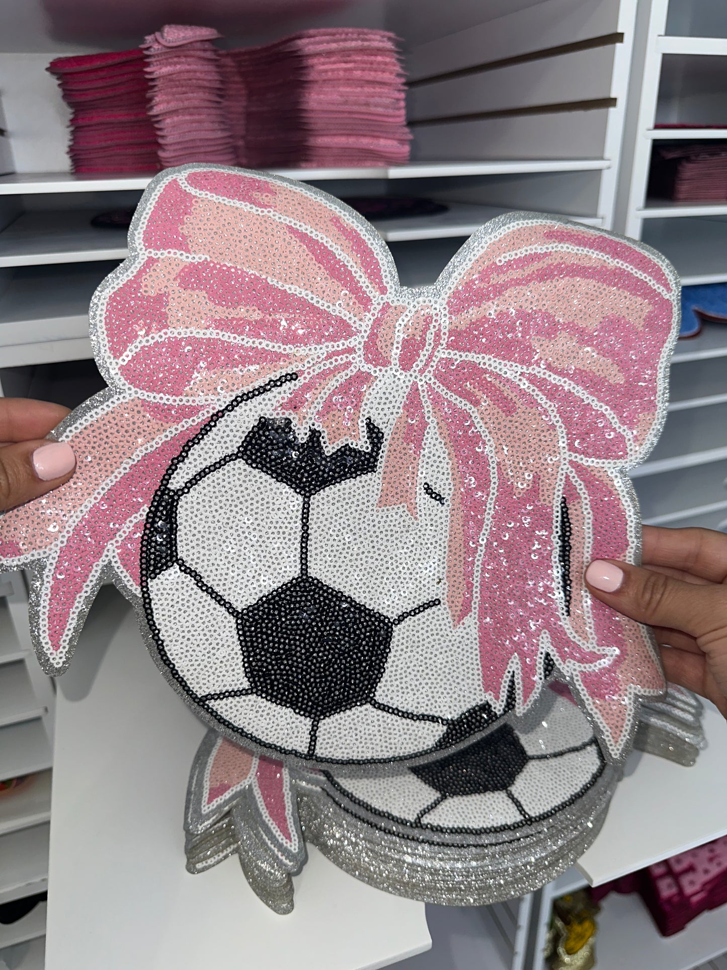Soccer Sequin Patch