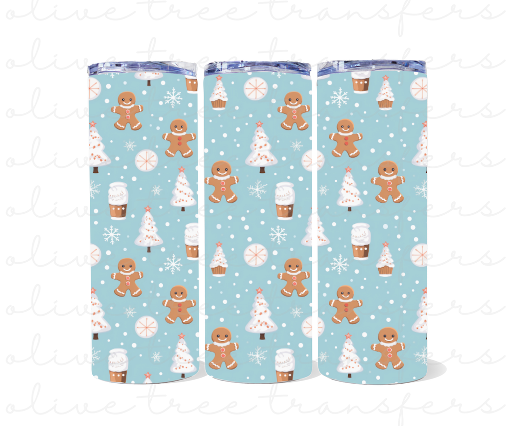 SUBLIMATION TRANSFER -Gingerbread and Trees