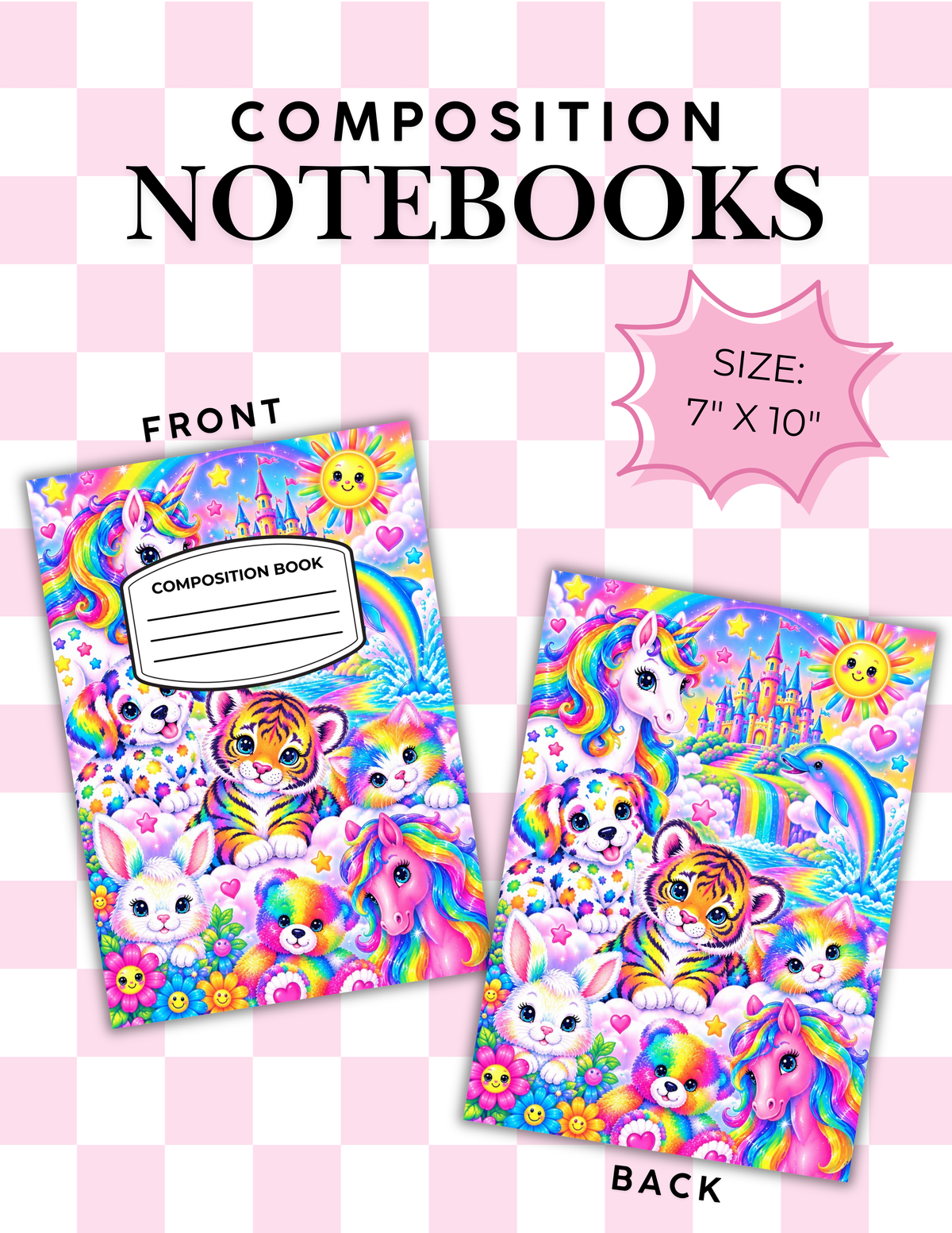 Composition Notebook Covers (Peel and Stick)