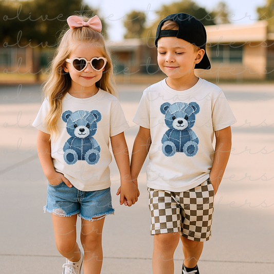 Denim Teddy Bear (YOUTH TRANSFER)