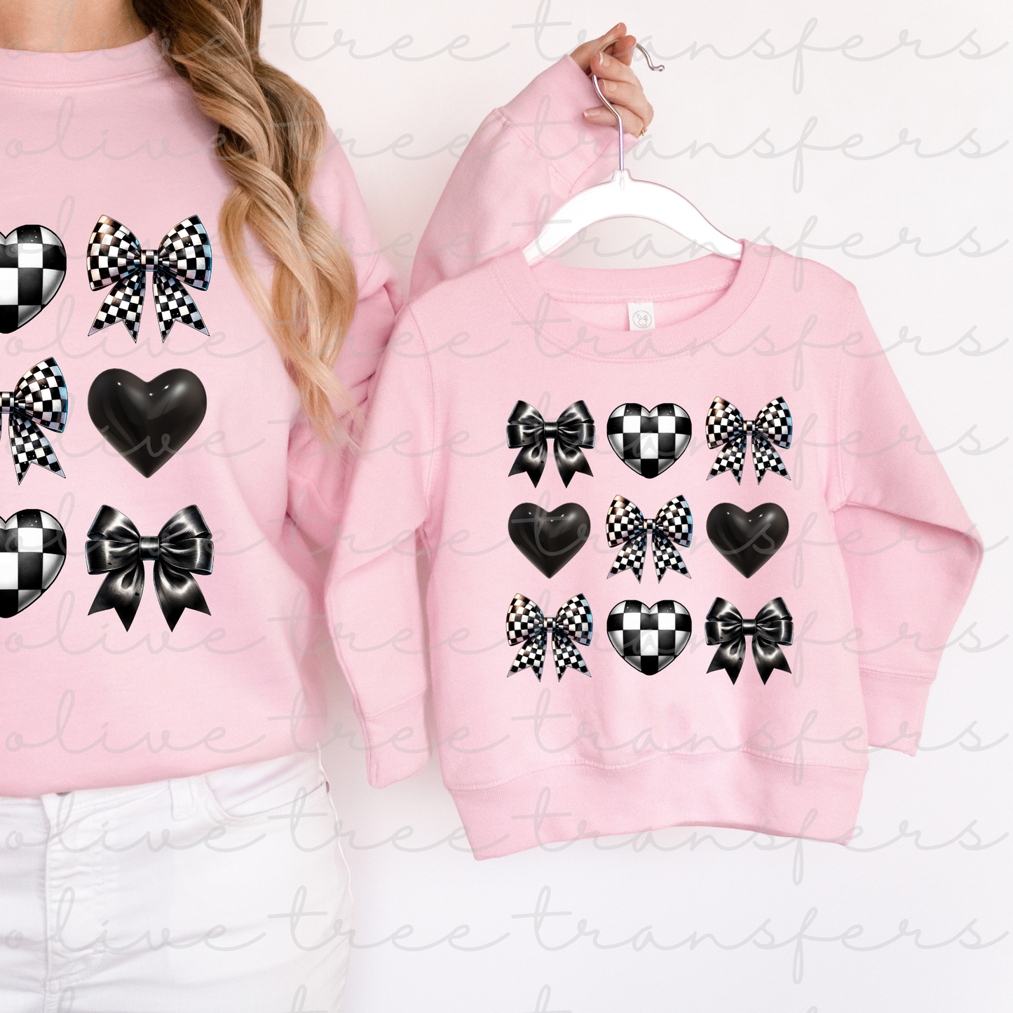 Checkered Hearts And Bows (YOUTH TRANSFER)