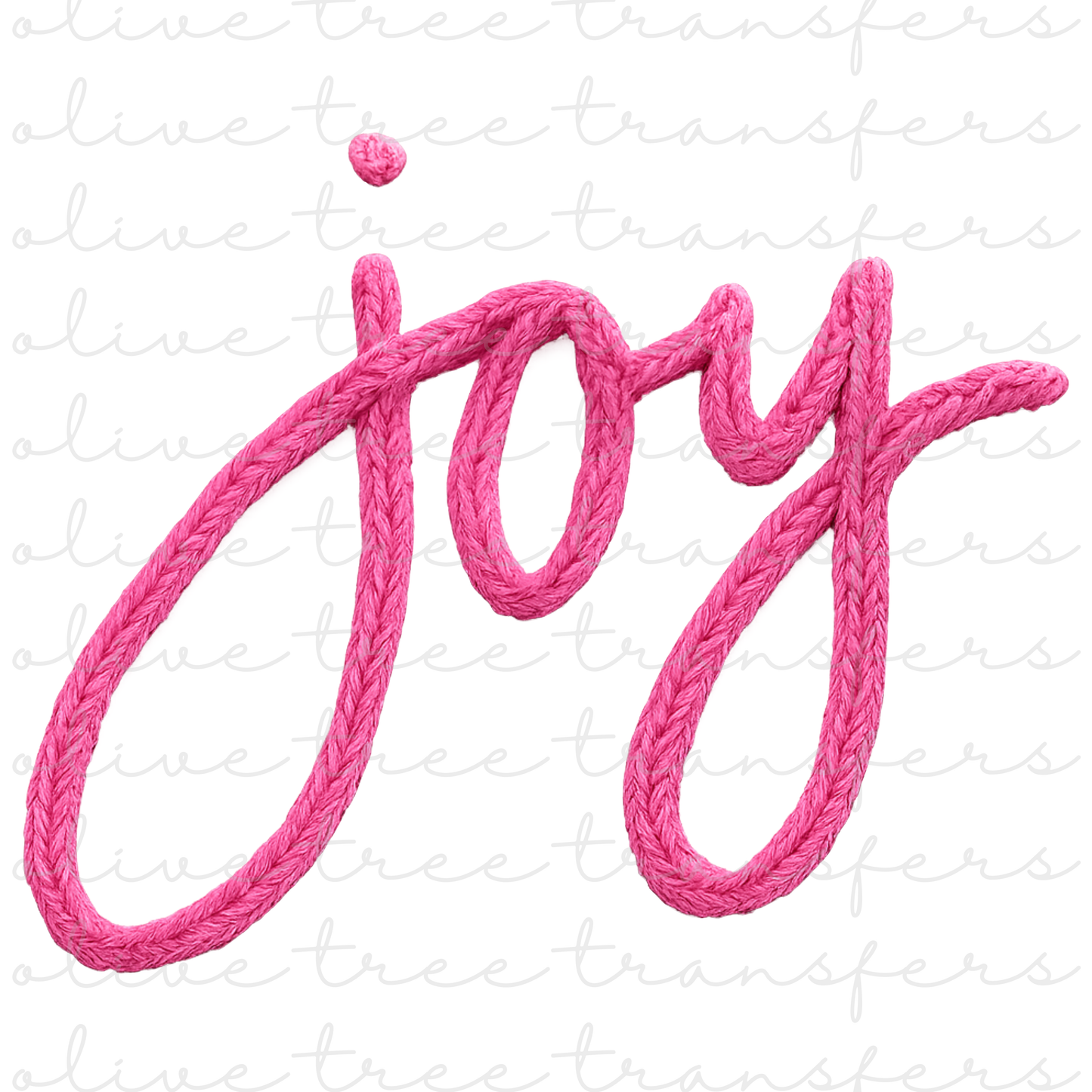 SUBLIMATION TRANSFER - Faux Yarn Joy