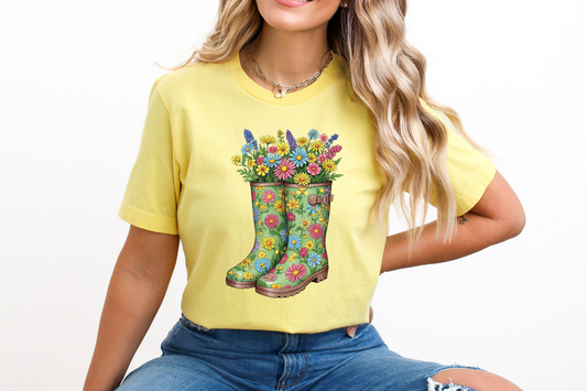 Floral Boots