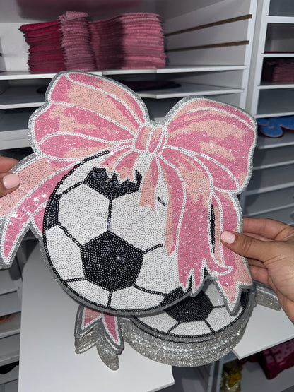 Soccer Sequin Patch
