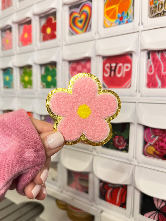 Light Pink Flower | Chenille Patch