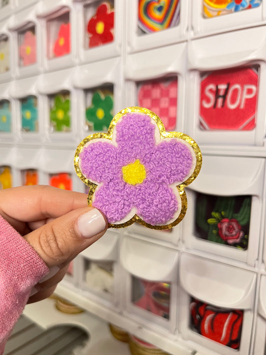 Purple Flower | Chenille Patch